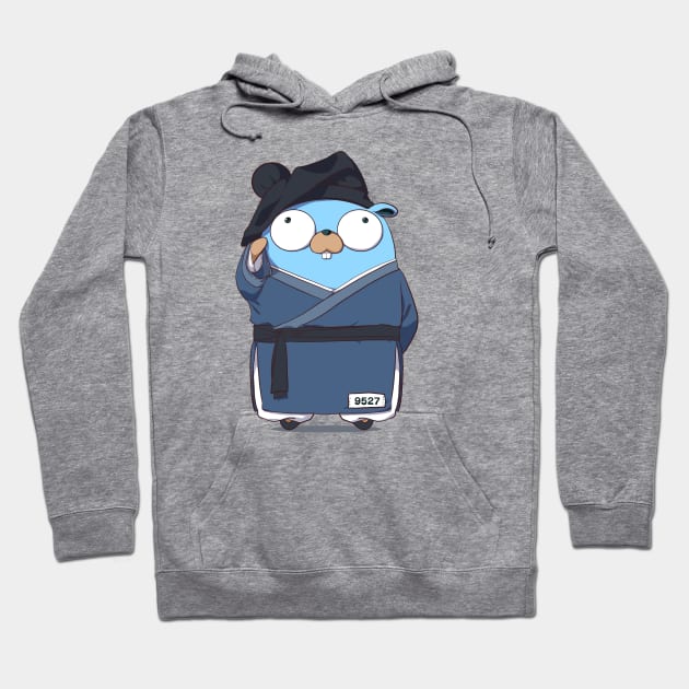 Golang Gopher Go 9527 Hoodie by clgtart